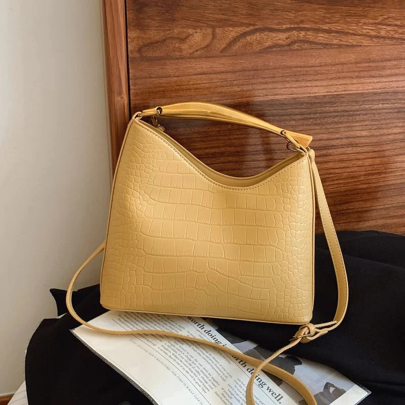 The Anya Croc-Embossed Handbag