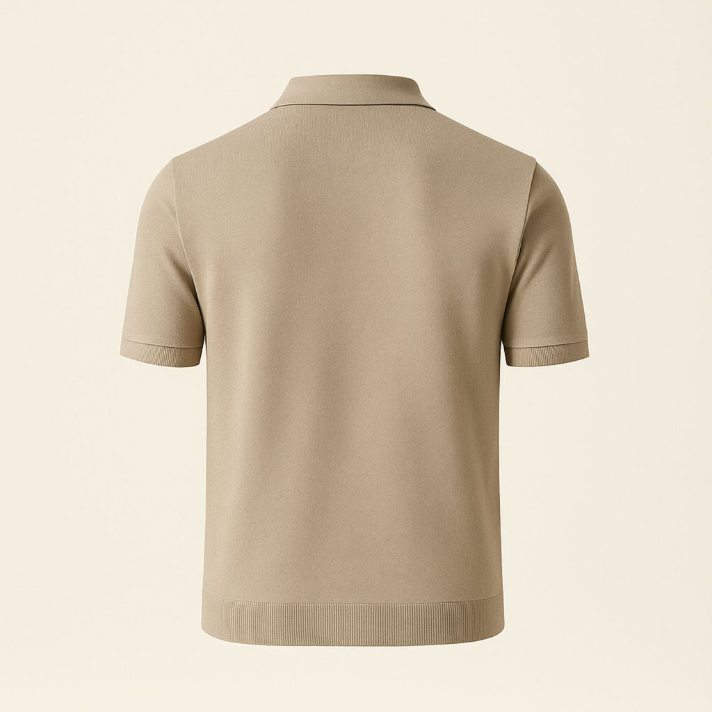 The Marbella Quarter Zip Knit Polo
