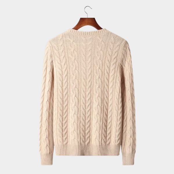 The Florence Merino Wool Cable Sweater