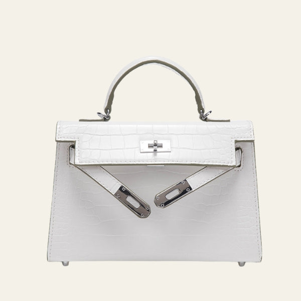 The Verona Croc-Embossed Handbag