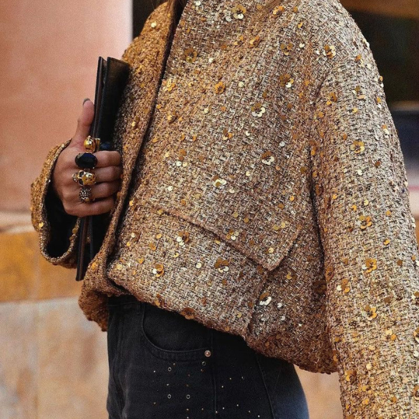 The Cannes Sequin Tweed Jacket