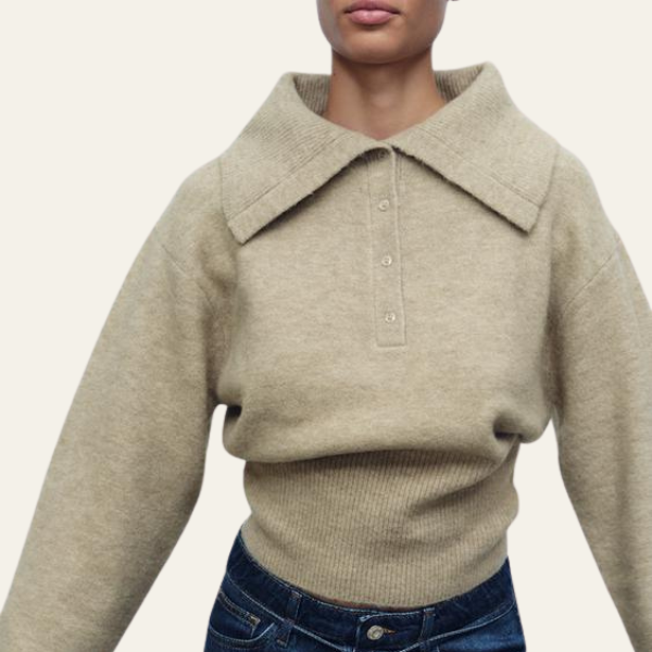 The Geneva Polo Knit Sweater