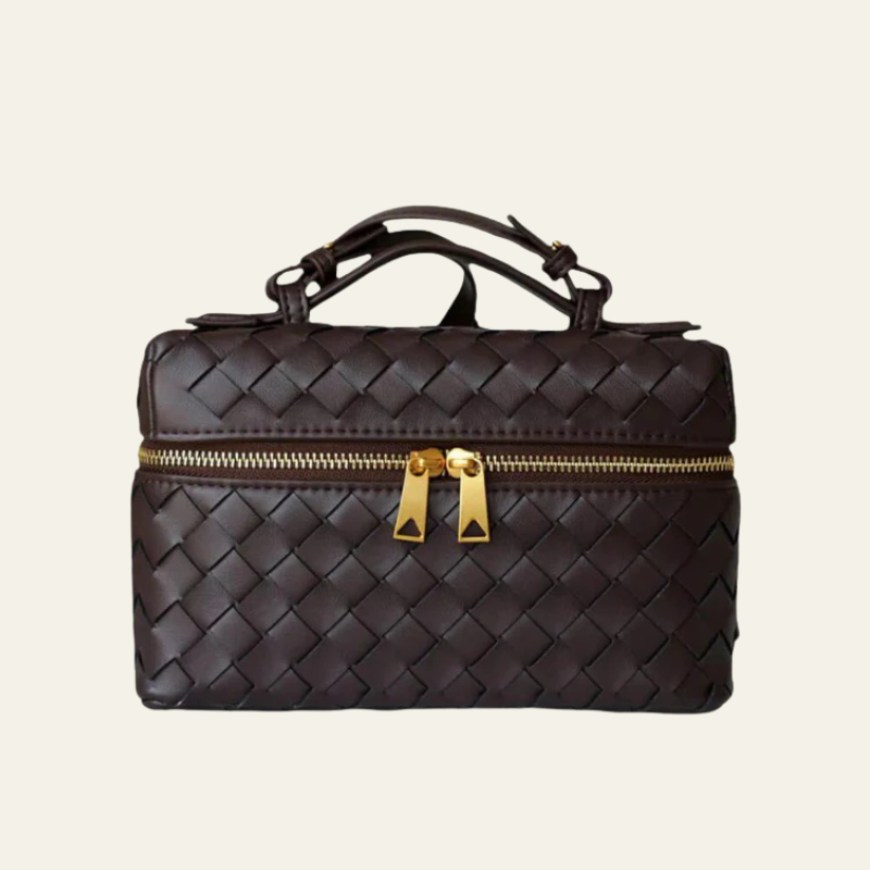 The Turin Woven Leather Duffel Bag
