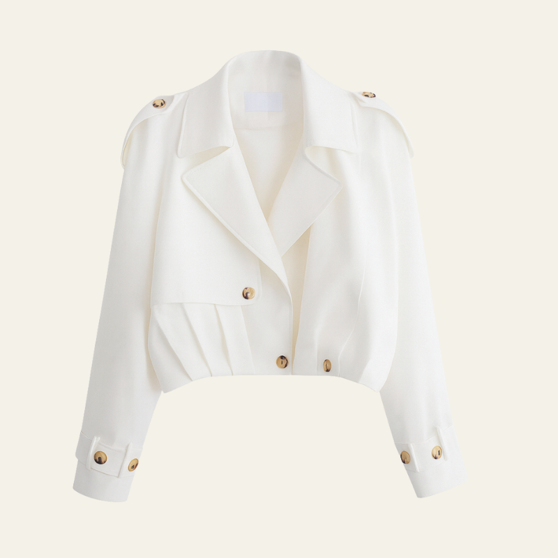 The Paris Cropped Trench Jacket