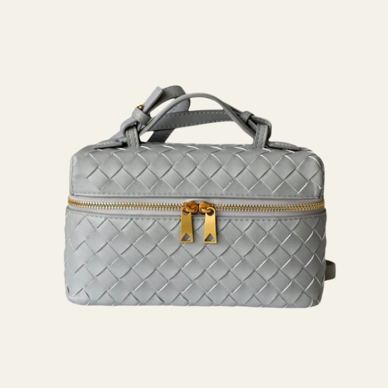 The Turin Woven Leather Duffel Bag
