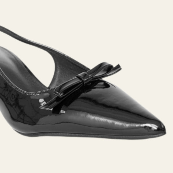 The Milan Patent Pointed-Toe Heel