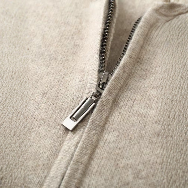 The Veneto Merino Wool Zip Cardigan