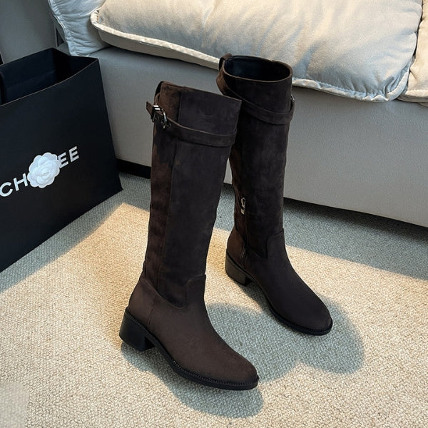 The Siena Suede Riding Boot