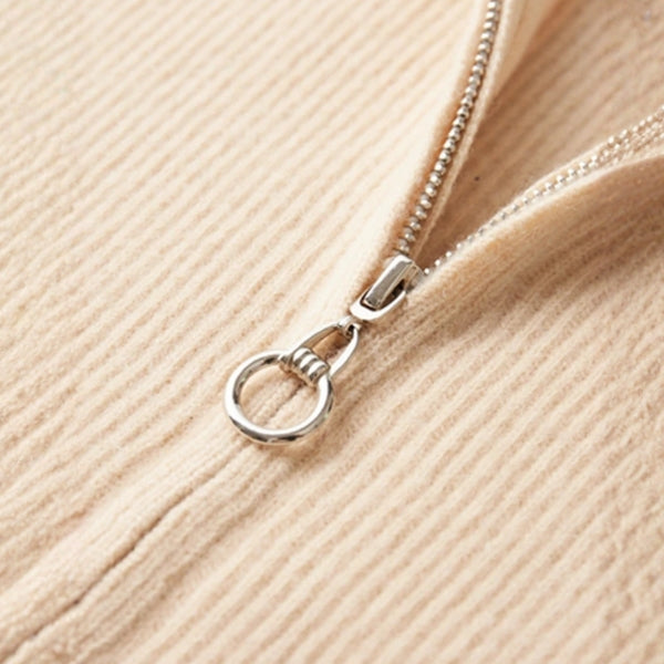 The Lucerne Merino Wool Zip Cardigan