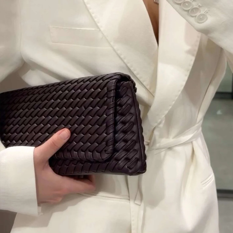 The Portofino Woven Clutch Bag