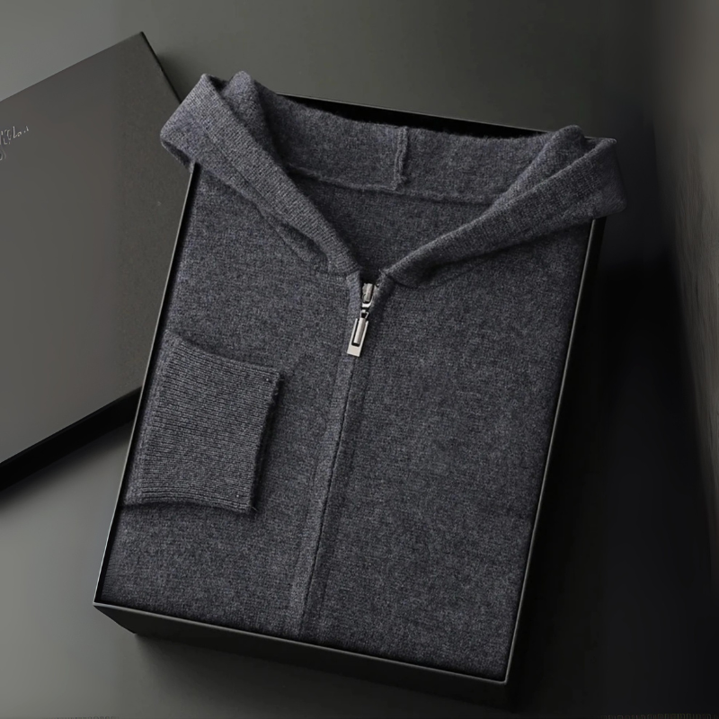 The Verona Cashmere Zip Hoodie