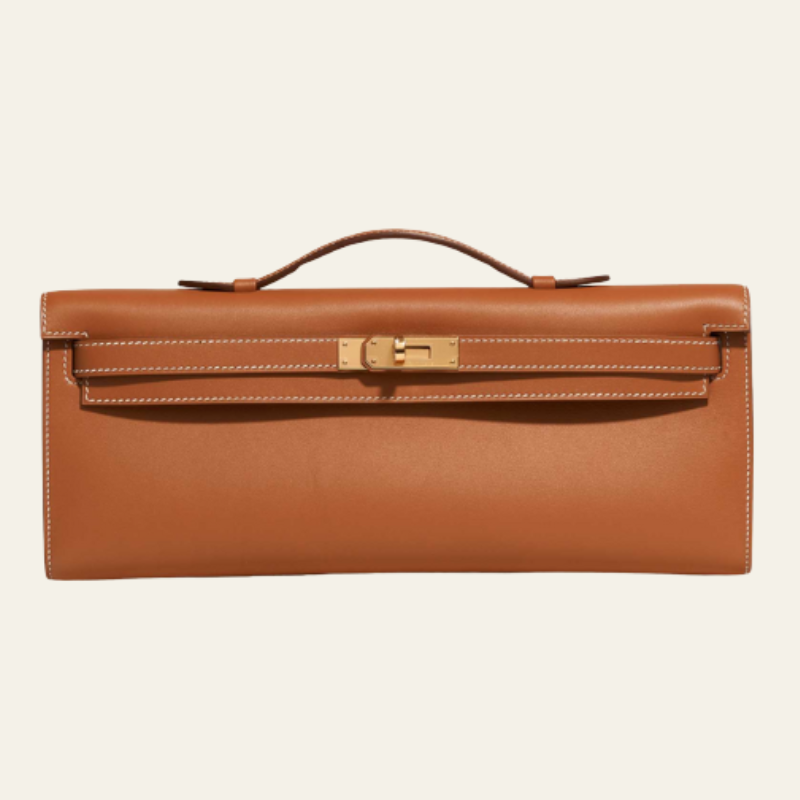 The Florence Leather Top-Handle Clutch