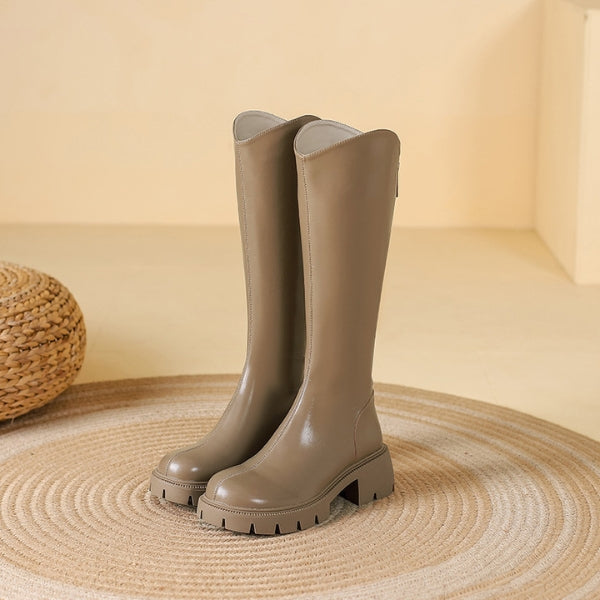 The Milan Leather Knee Boot