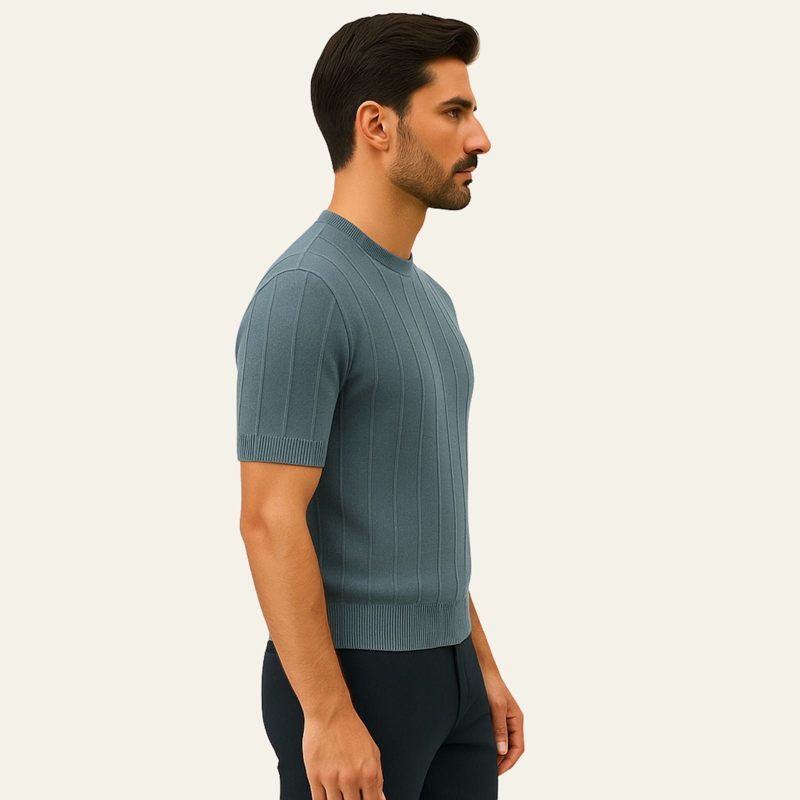 The Cannes Ribbed Knit T-Shirt