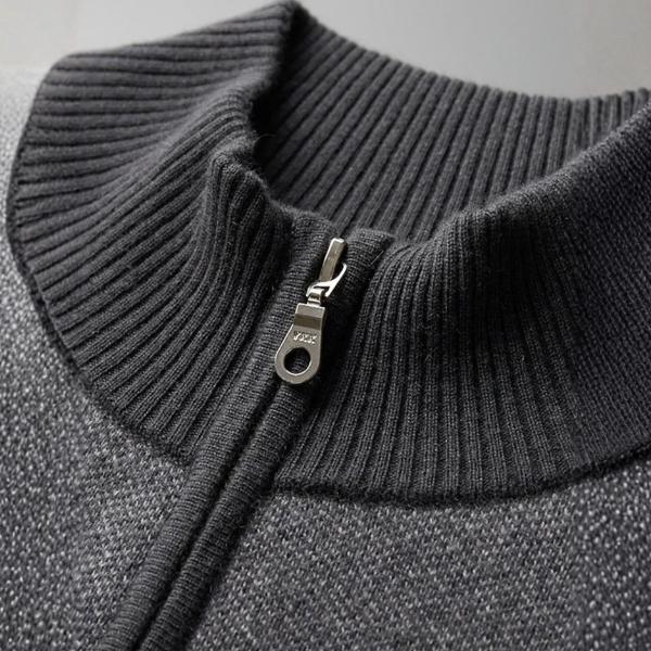 The Oslo Cashmere Zip Knit