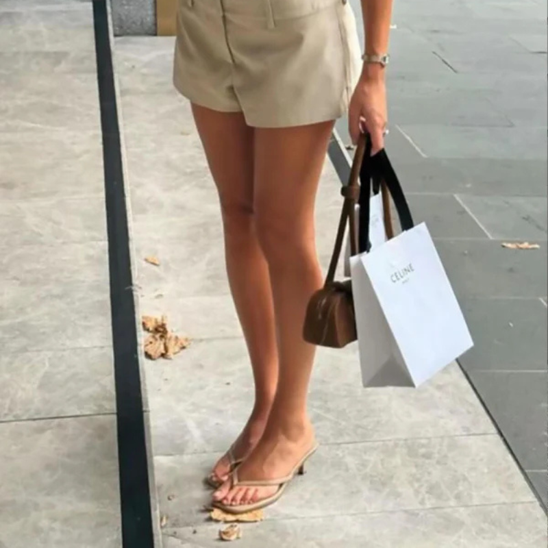 The Marseille Suede Kitten Sandal