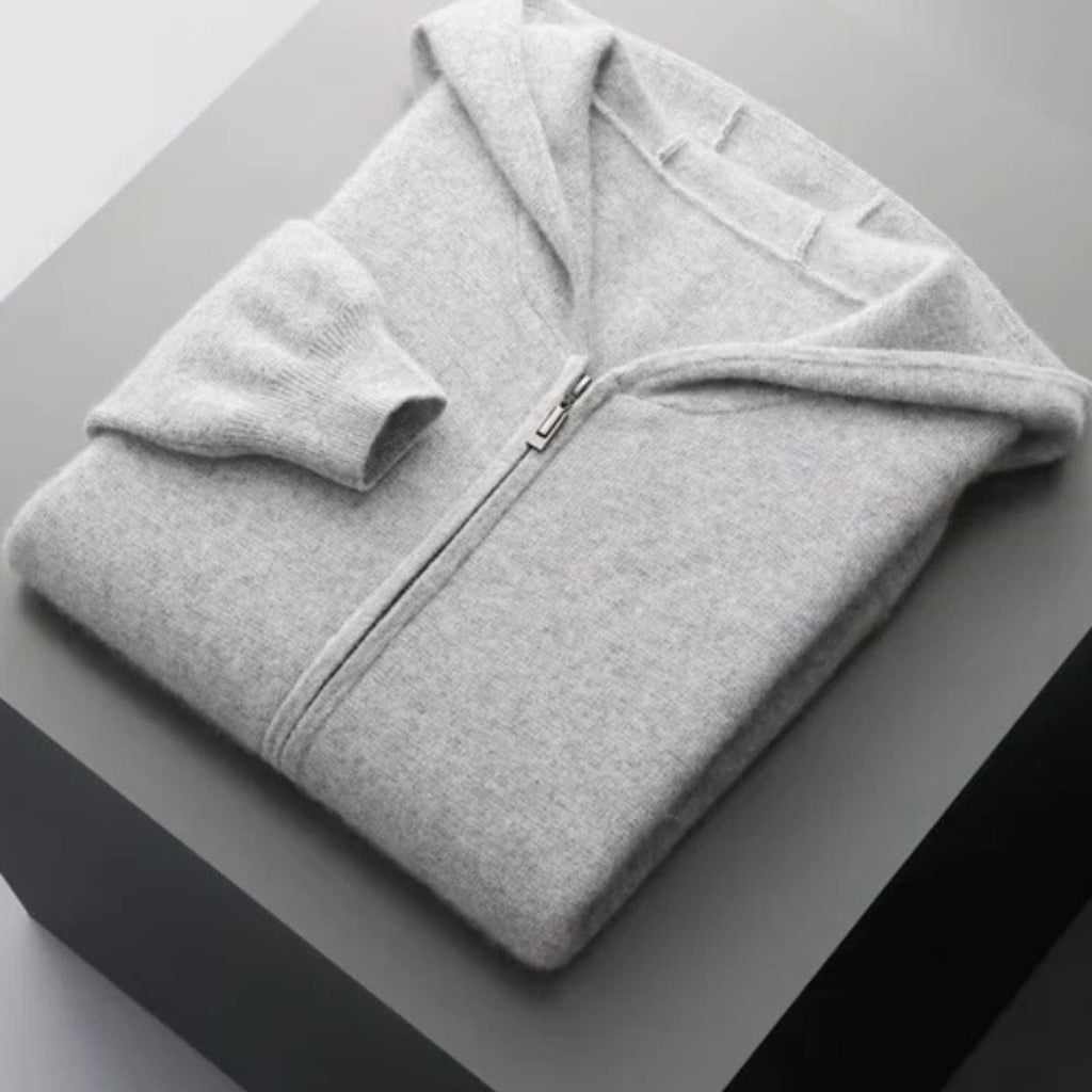 The Lucerne Merino Wool Zipper Hoodie