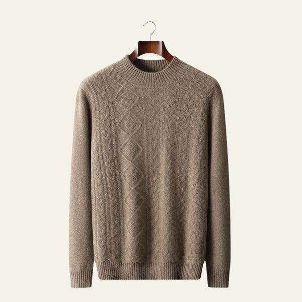 The Sorrento Merino Wool Cable Crew
