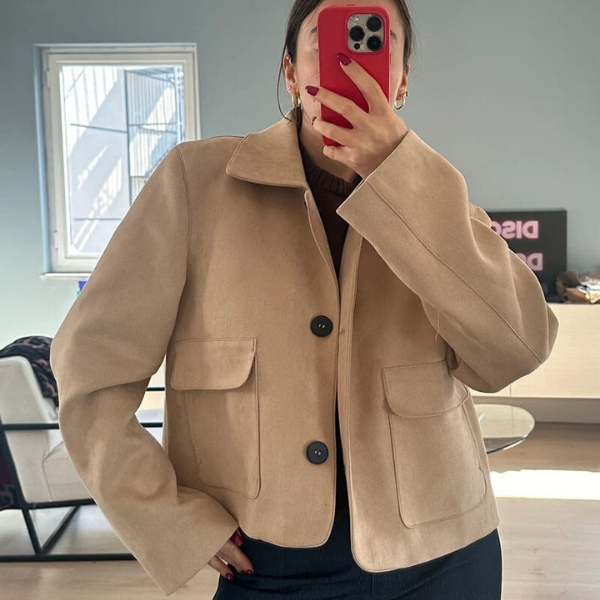 The Florence Suede Cropped Jacket