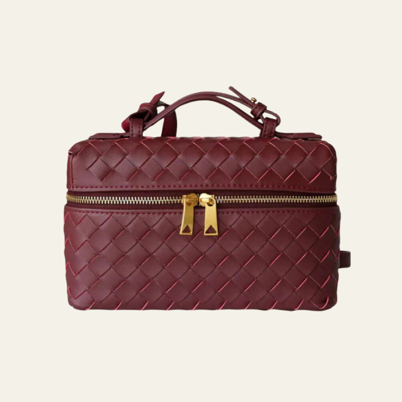 The Turin Woven Leather Duffel Bag