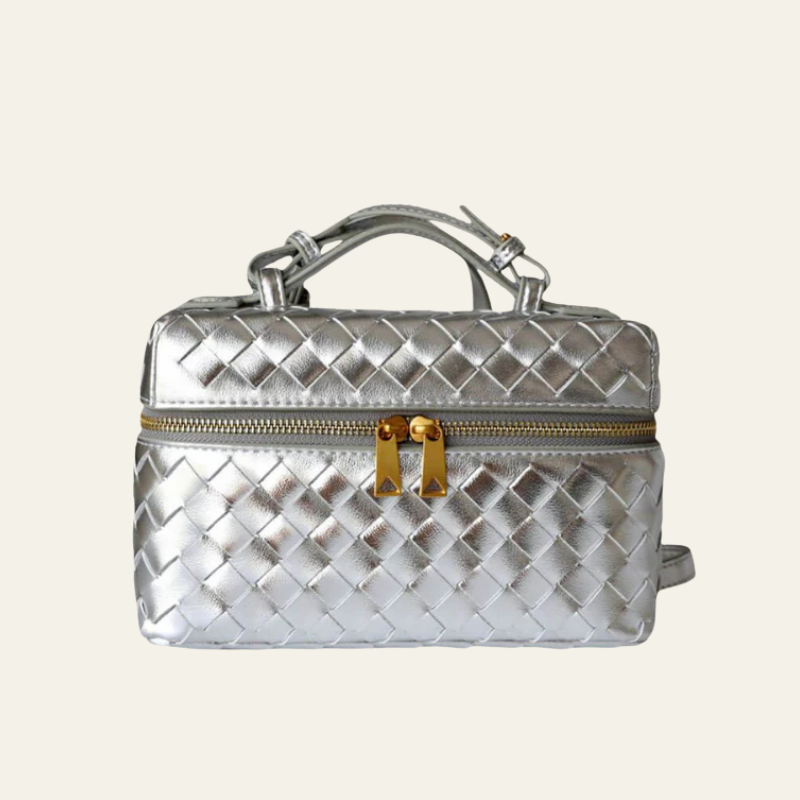 The Turin Woven Leather Duffel Bag