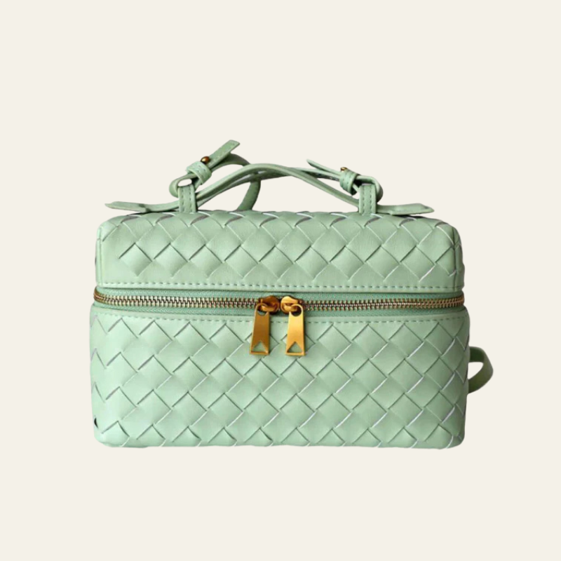 The Turin Woven Leather Duffel Bag