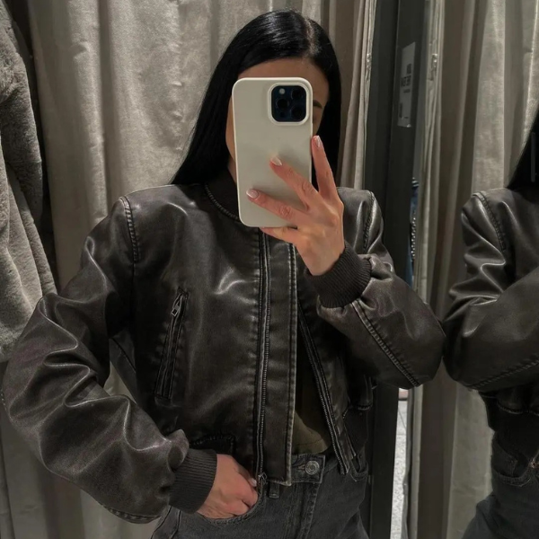 The Milan Leather Bomber Jacket