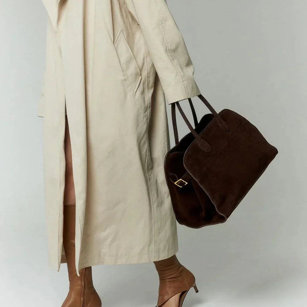 The Verona Suede Tote Bag