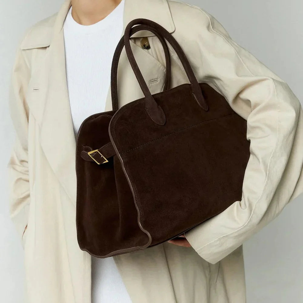 The Verona Suede Tote Bag