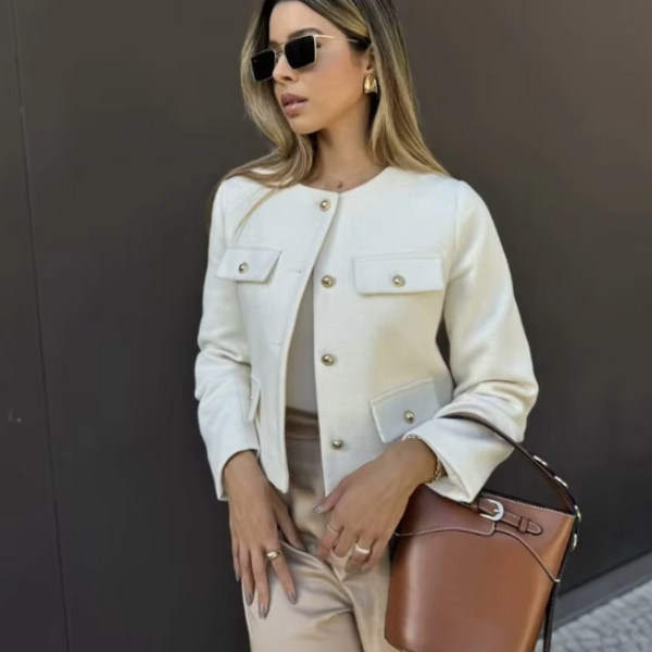 The Antwerp Wool Cropped Jacket