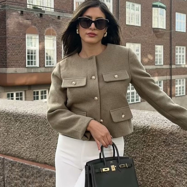 The Antwerp Wool Cropped Jacket