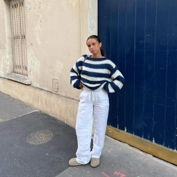 The Riviera Striped Knit Sweater