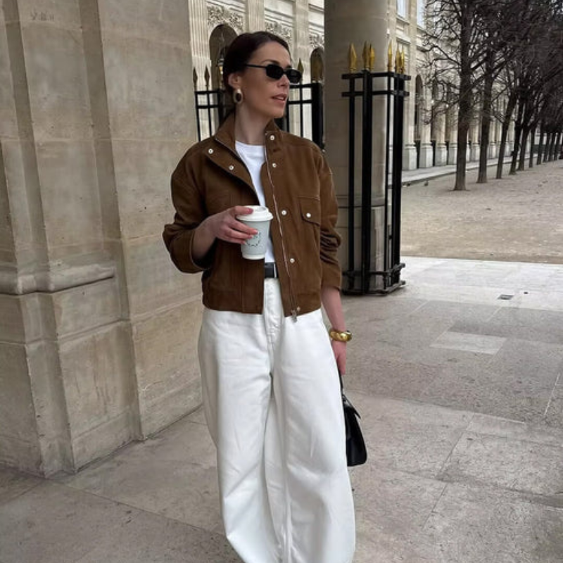 The Milan Suede Bomber Jacket