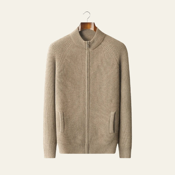 The Sorrento Cashmere Zip Knit