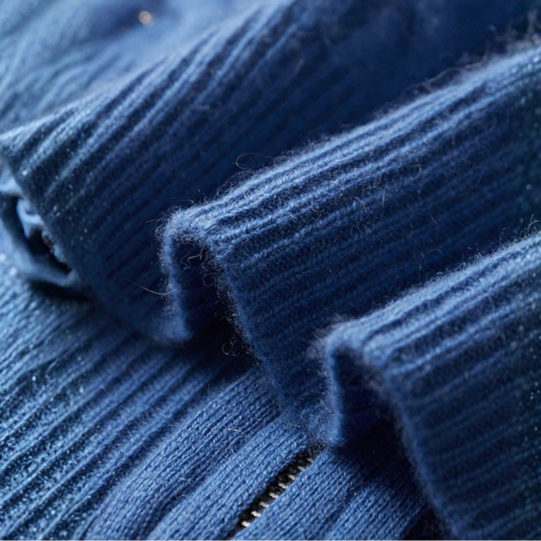 The Amalfi Cable Cashmere Zip Hoodie