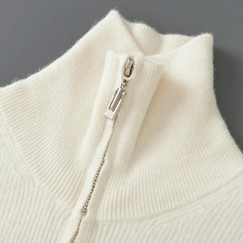 The Lucerne Cashmere Zip Vest