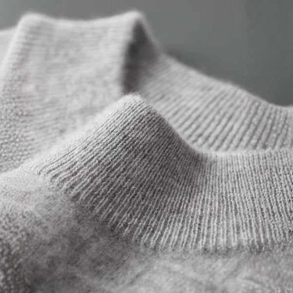 The Oslo Merino Wool Mock Neck Sweater