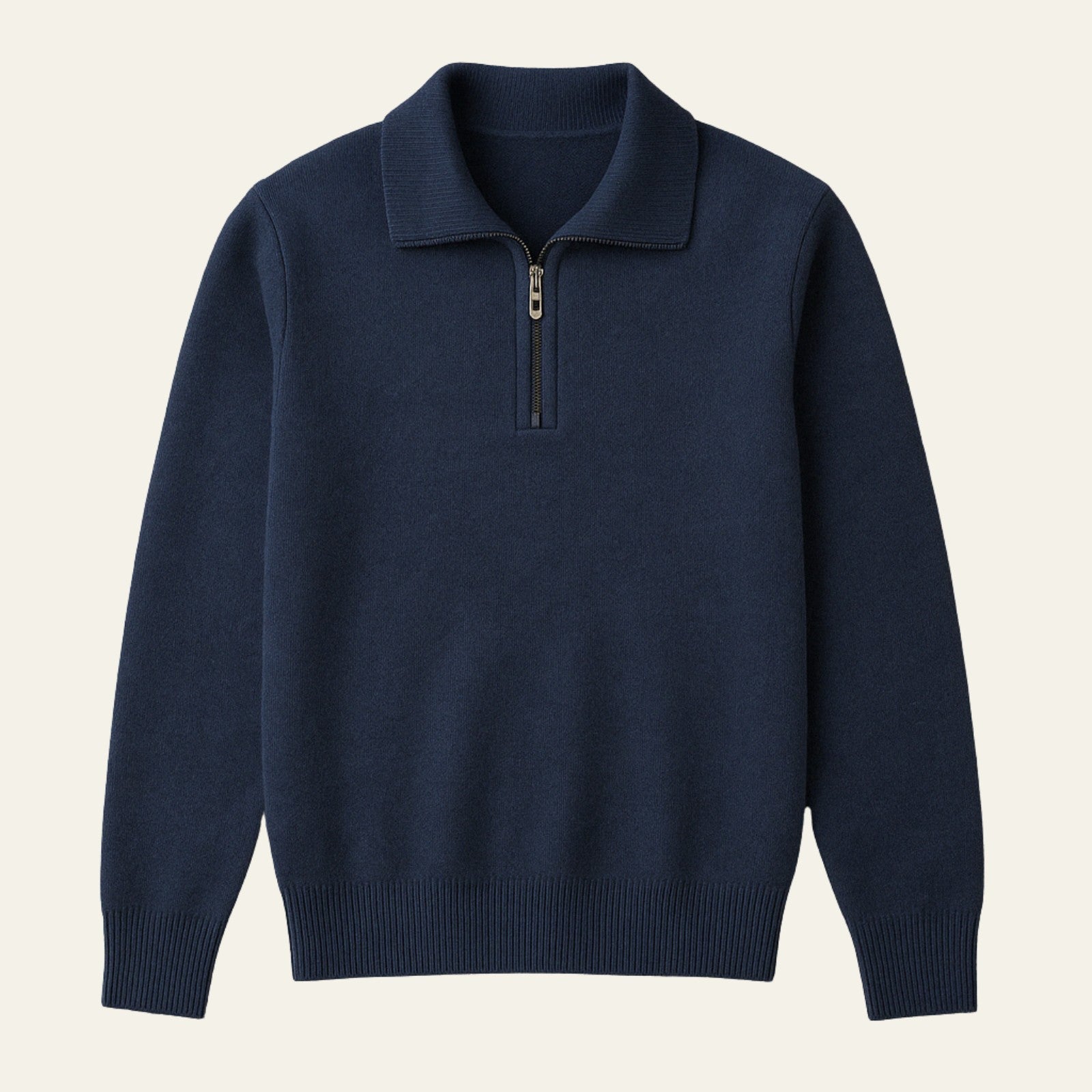 The Zürich Cashmere Quarter Zip Sweater