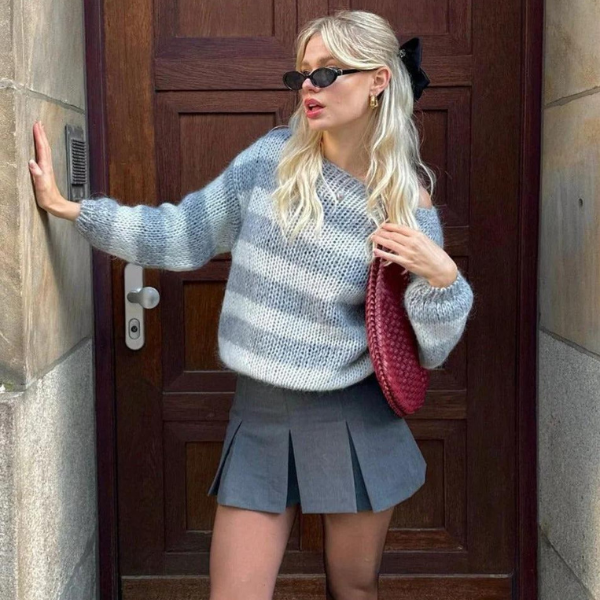 The Riviera Striped Knit Sweater