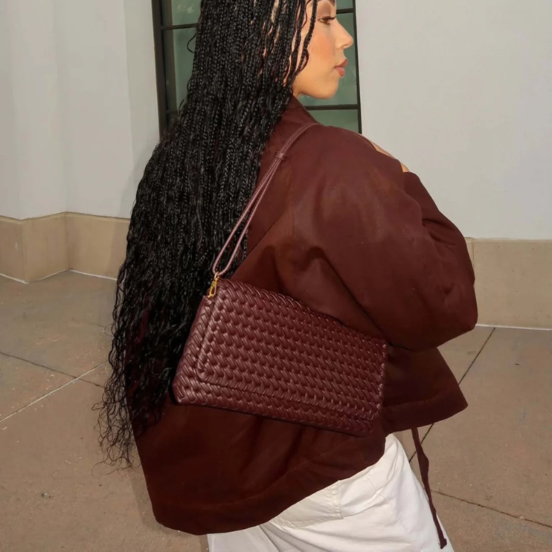 The Portofino Woven Clutch Bag