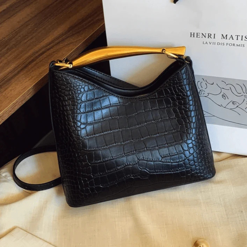 The Anya Croc-Embossed Handbag