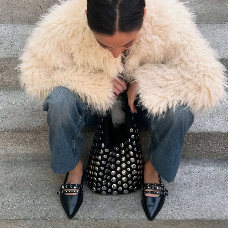 The Alexandra Woven Mini Hobo Bag