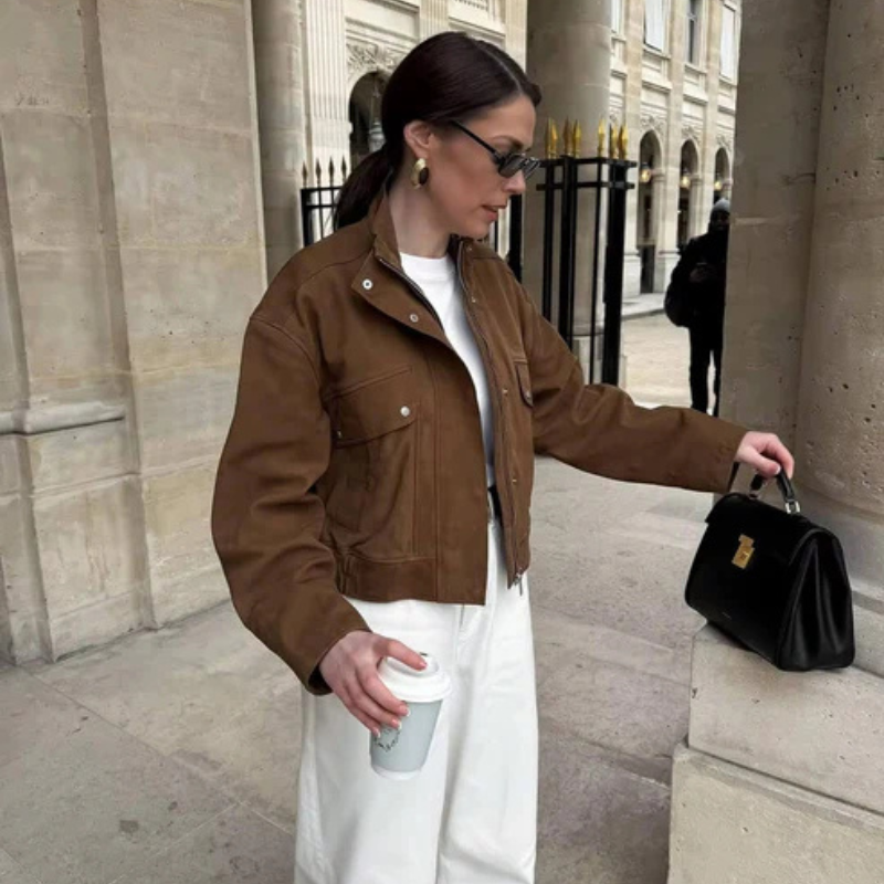 The Milan Suede Bomber Jacket