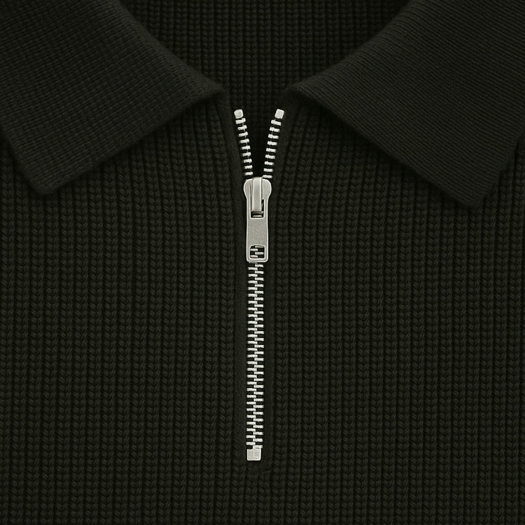 The Zurich Cable Quarter Zip Sweater