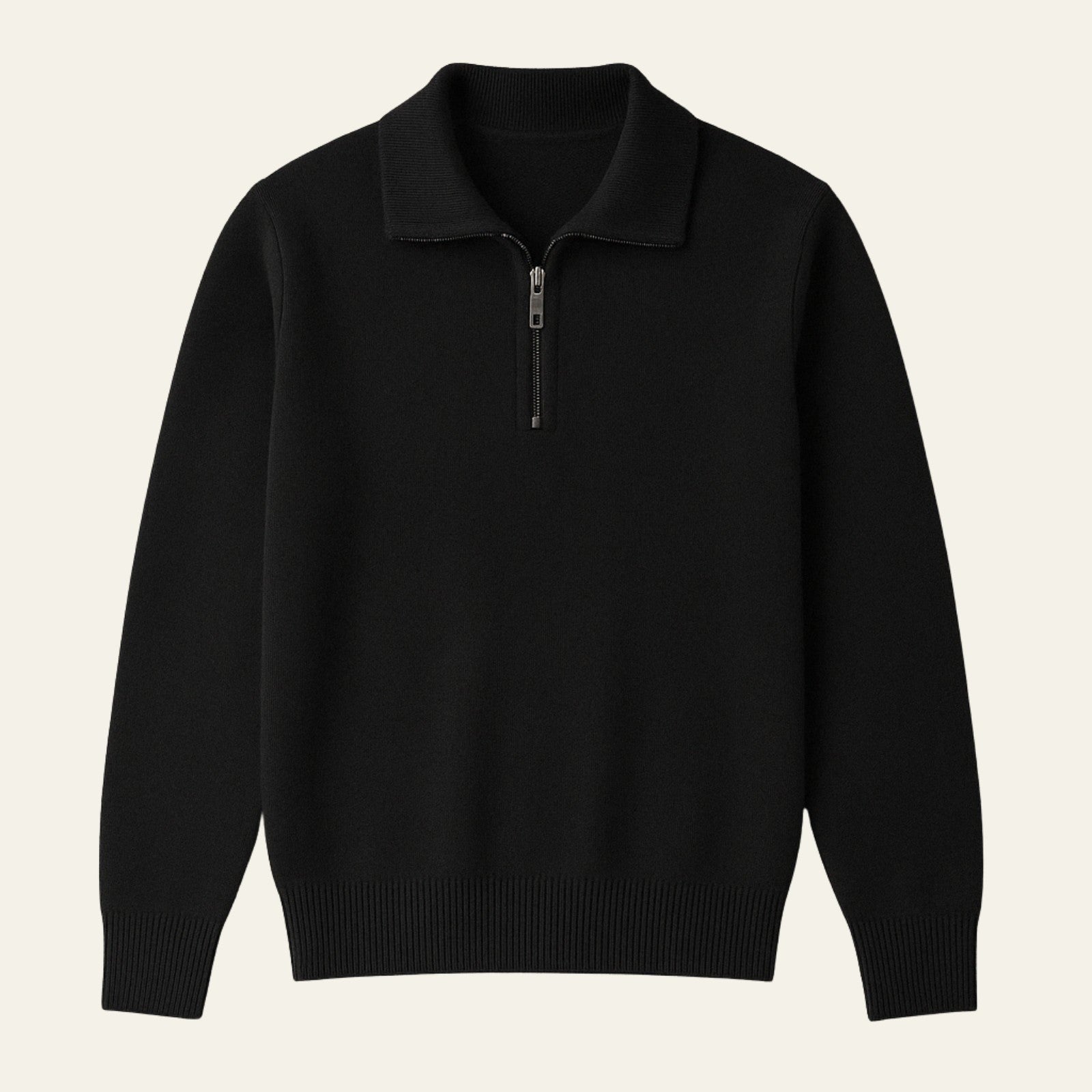 The Zürich Cashmere Quarter Zip Sweater
