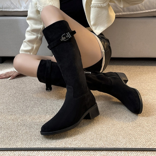 The Siena Suede Riding Boot