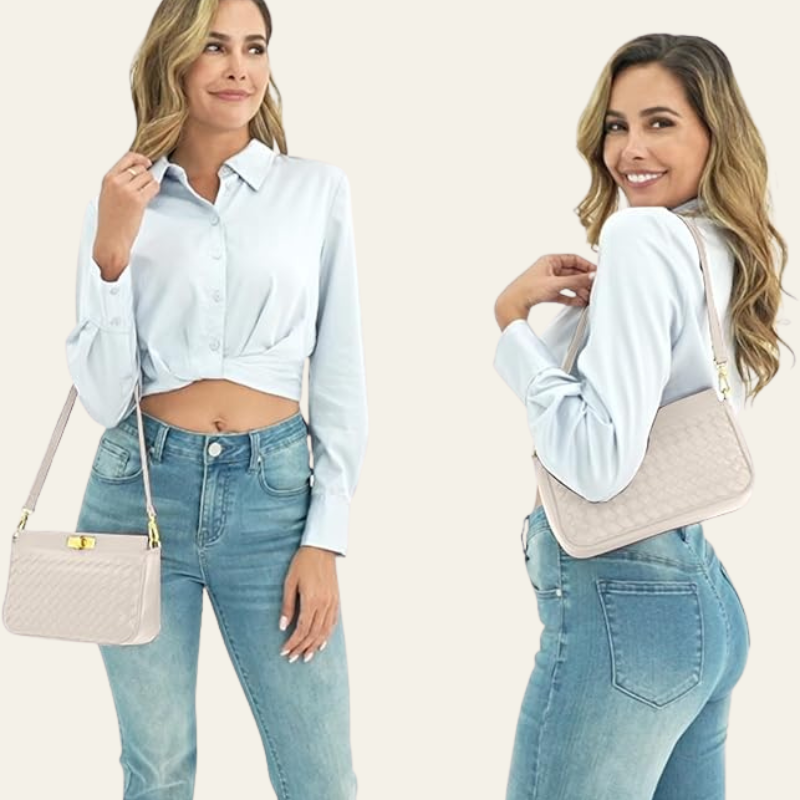 The Beatrice Woven Shoulder Bag