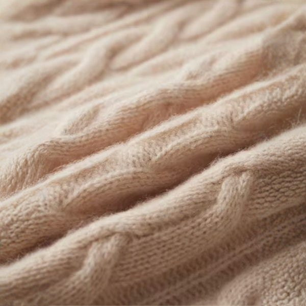 The Florence Merino Wool Cable Sweater