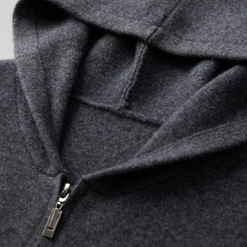The Verona Cashmere Zip Hoodie