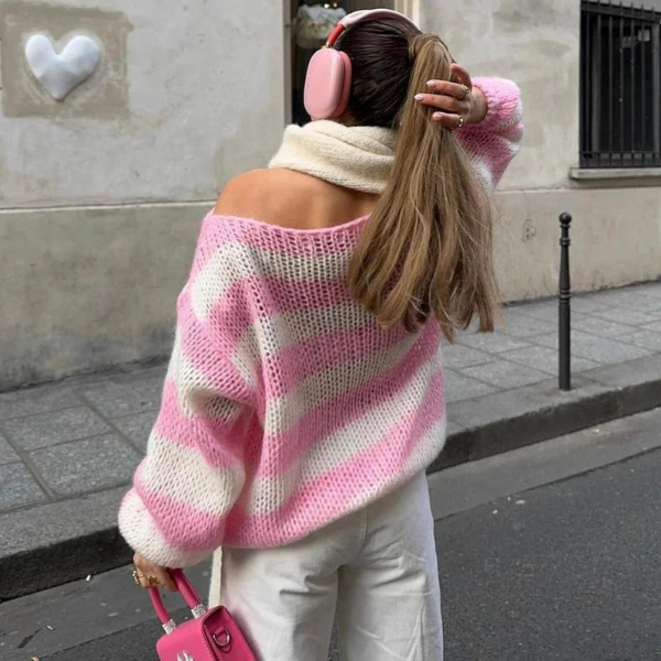 The Riviera Striped Knit Sweater